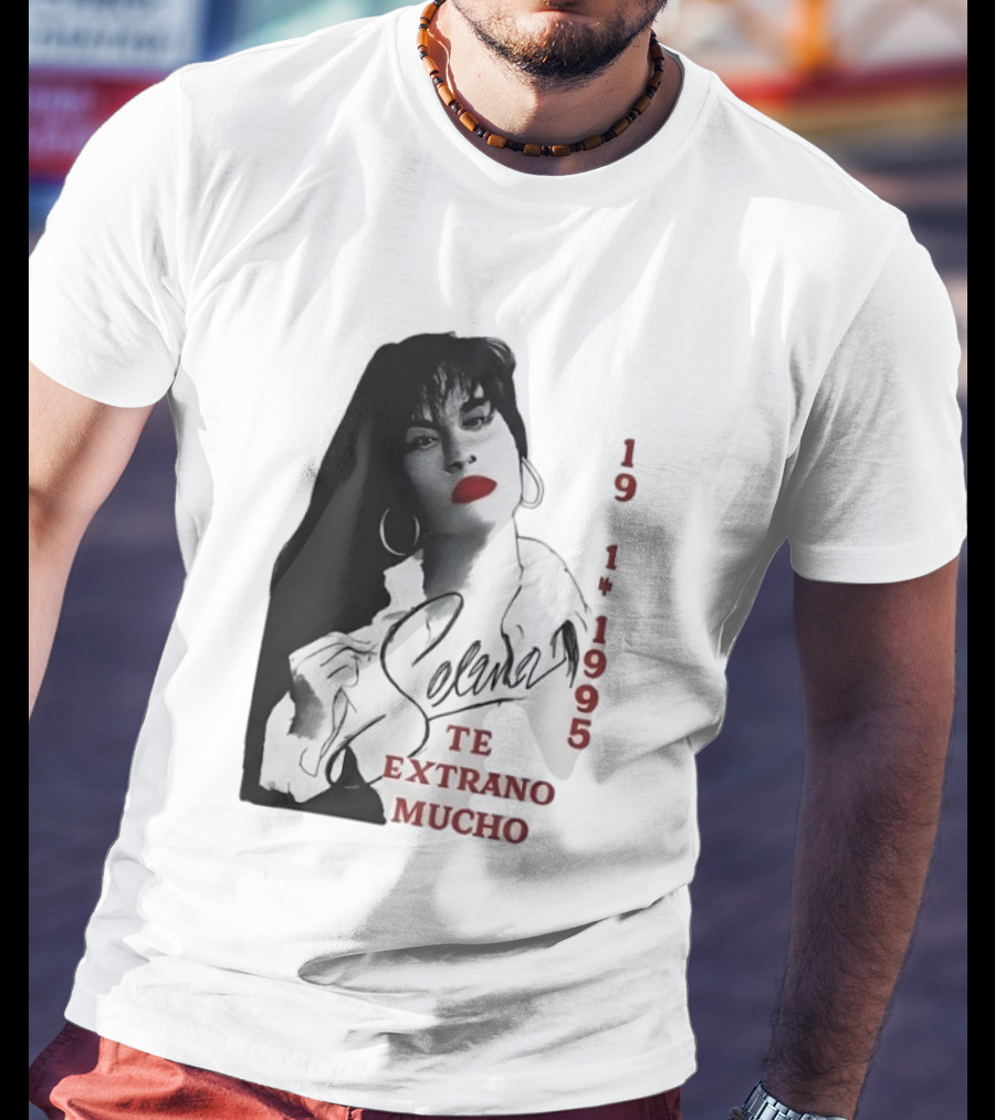 Selena Quintanilla 1971 1995 Te Extraño Mucho Black And White Elegance T-Shirt