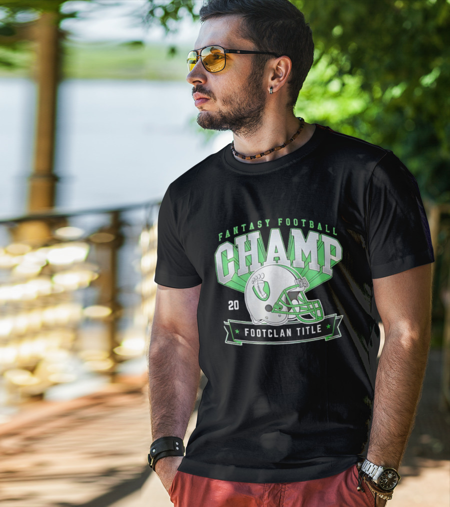 Fantasy Football Champ FootClan Title 2025 T-Shirt