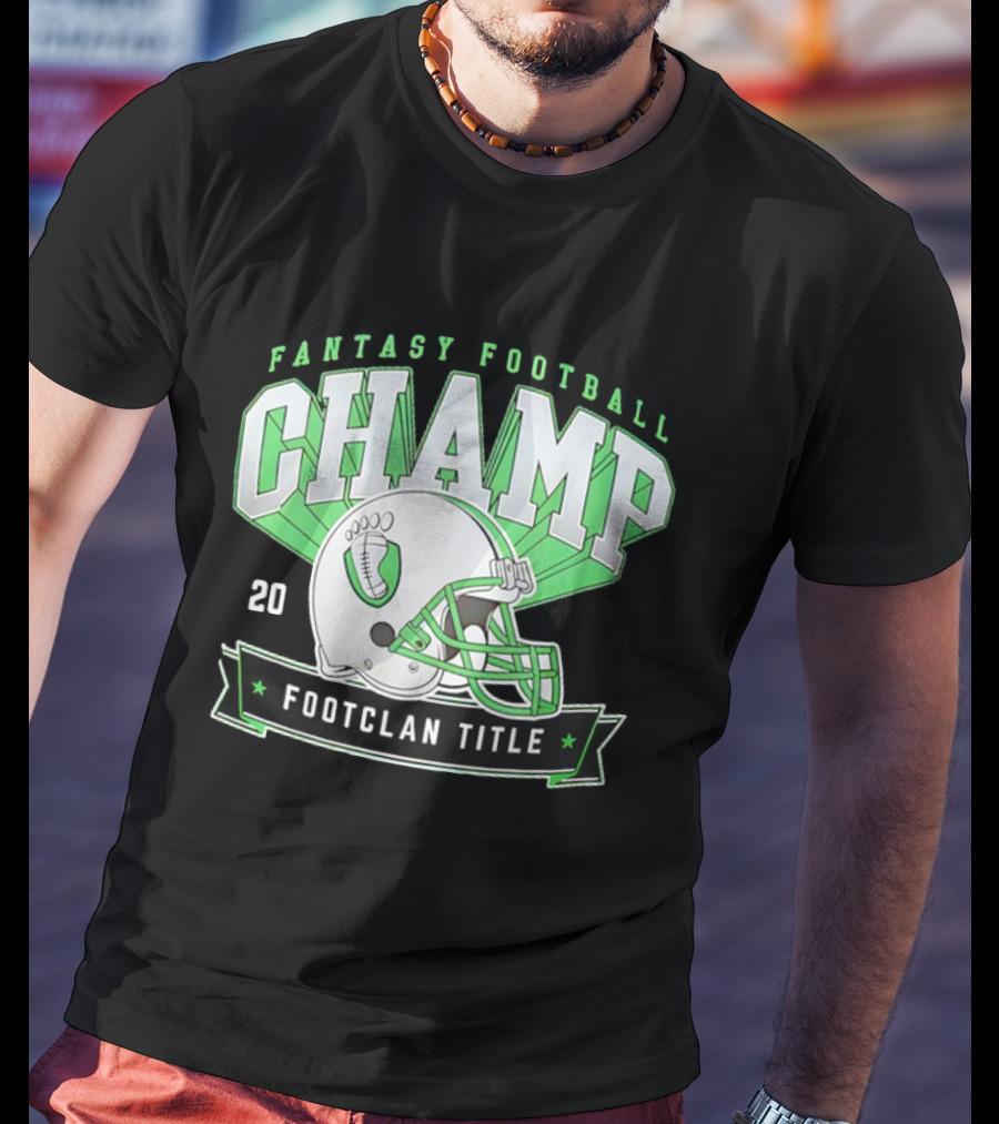 Fantasy Football Champ FootClan Title 2025 T-Shirt
