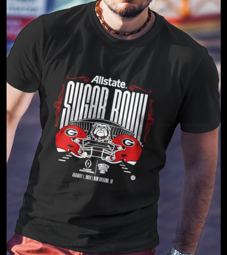 Allstate Sugar Bowl January 1 2008 New Orleans Georgia Bulldogs Football T-Shirt