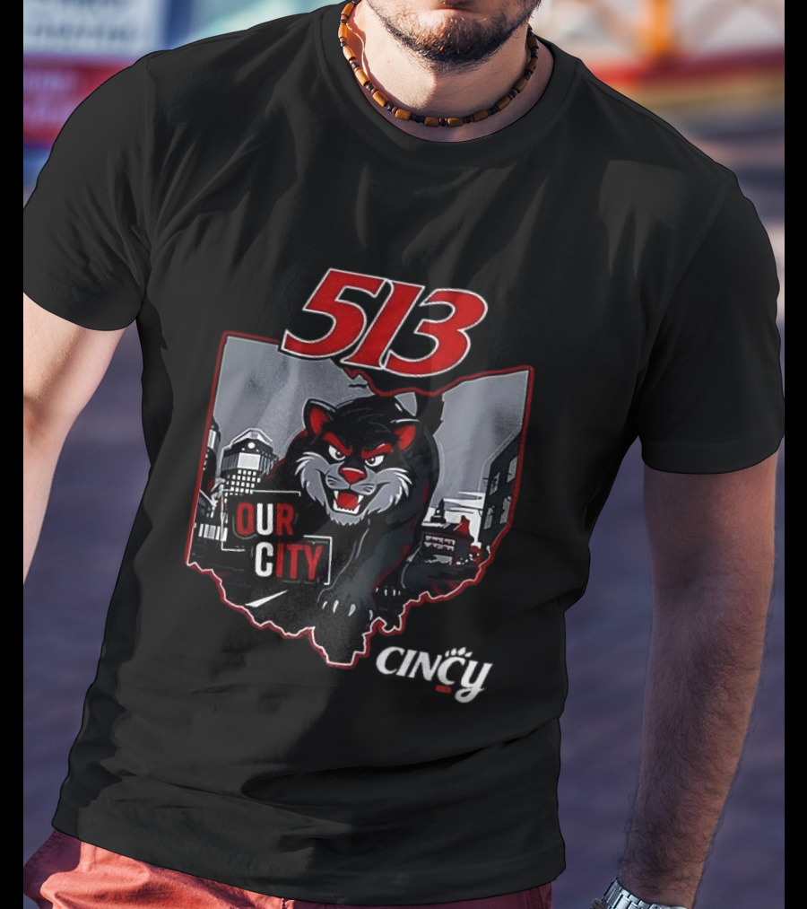 Cincinnati Bearcats 513 Our City Cincy T-Shirt