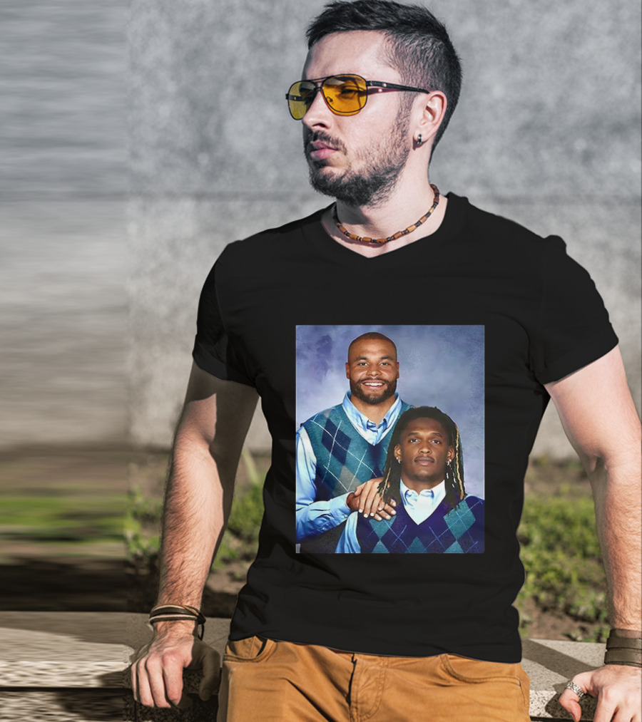 Dak Prescott Ceedee Lamb Dallas Cowboys Step Brothers NFL T-Shirt