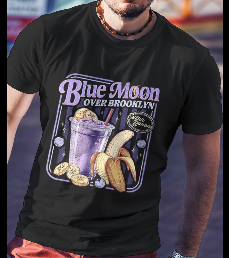 Scott And Kip Blue Moon Over Brooklyn Extra Banana Smoothie T-Shirt