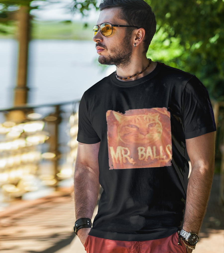 Mr Balls Cat T-Shirt