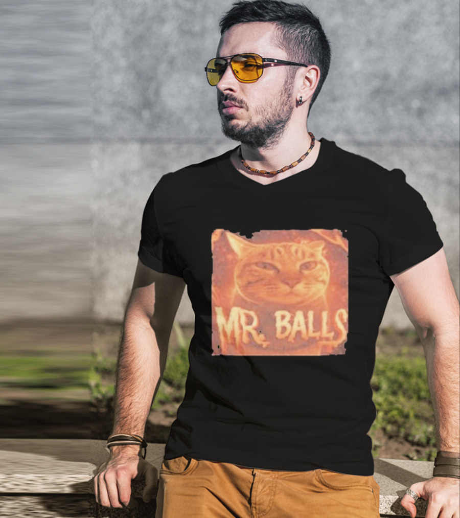 Mr Balls Cat T-Shirt