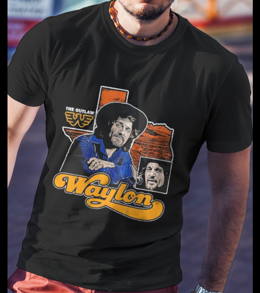 Seager Waylon Jennings The Outlaw Texas Heritage T-Shirt