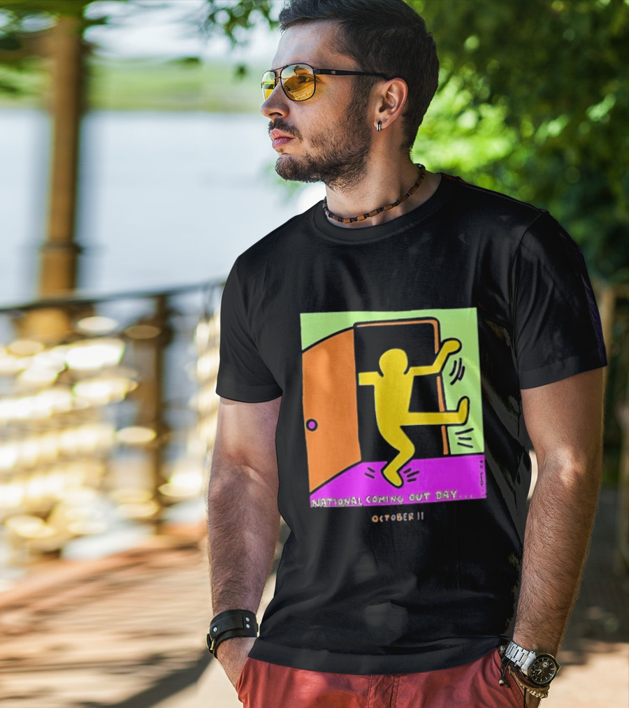 National Coming Out Day October 11 Keith Haring T-Shirt