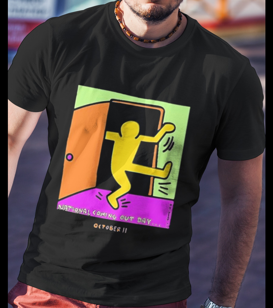 National Coming Out Day October 11 Keith Haring T-Shirt