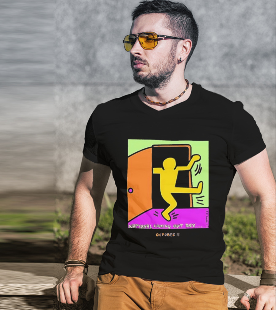 National Coming Out Day October 11 Keith Haring T-Shirt