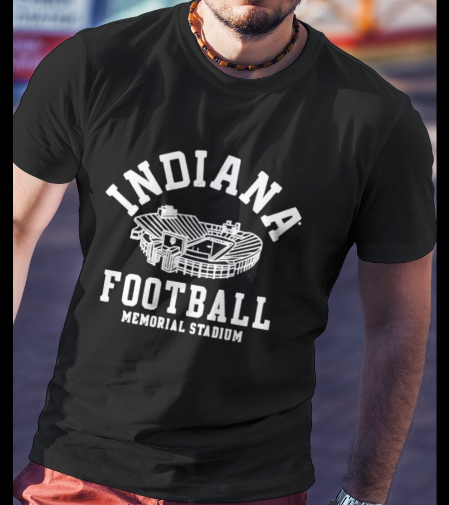 Indiana Hoosiers Memorial Stadium Football T-Shirt