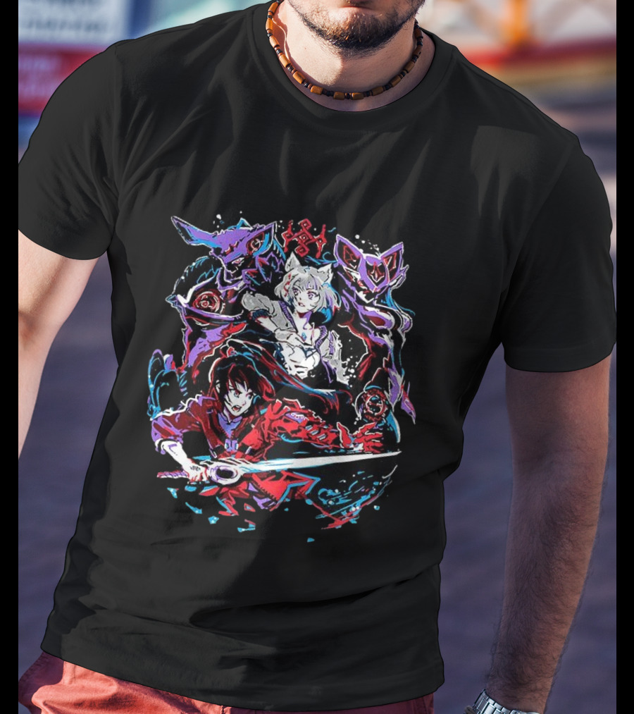 Noah And Mio Xenoblade Chronicles 3 Strangers In Arms Fanart Sword And Mecha T-Shirt