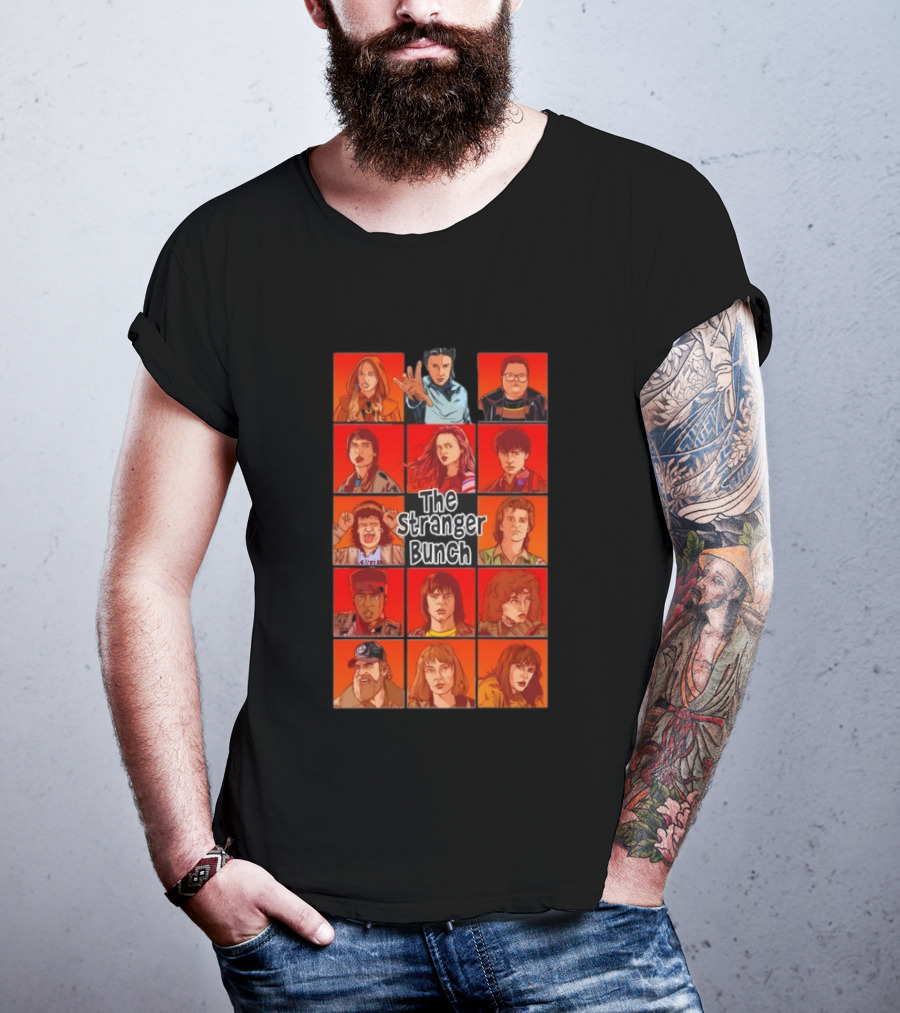 Thrilling Stranger Things Cast The Stranger Bunch T-Shirt