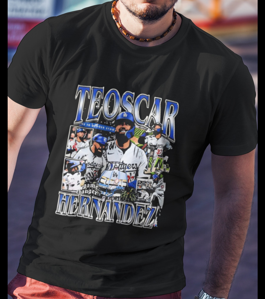 Teoscar Hernández Los Angeles Dodgers Game Changer Stadium T-Shirt