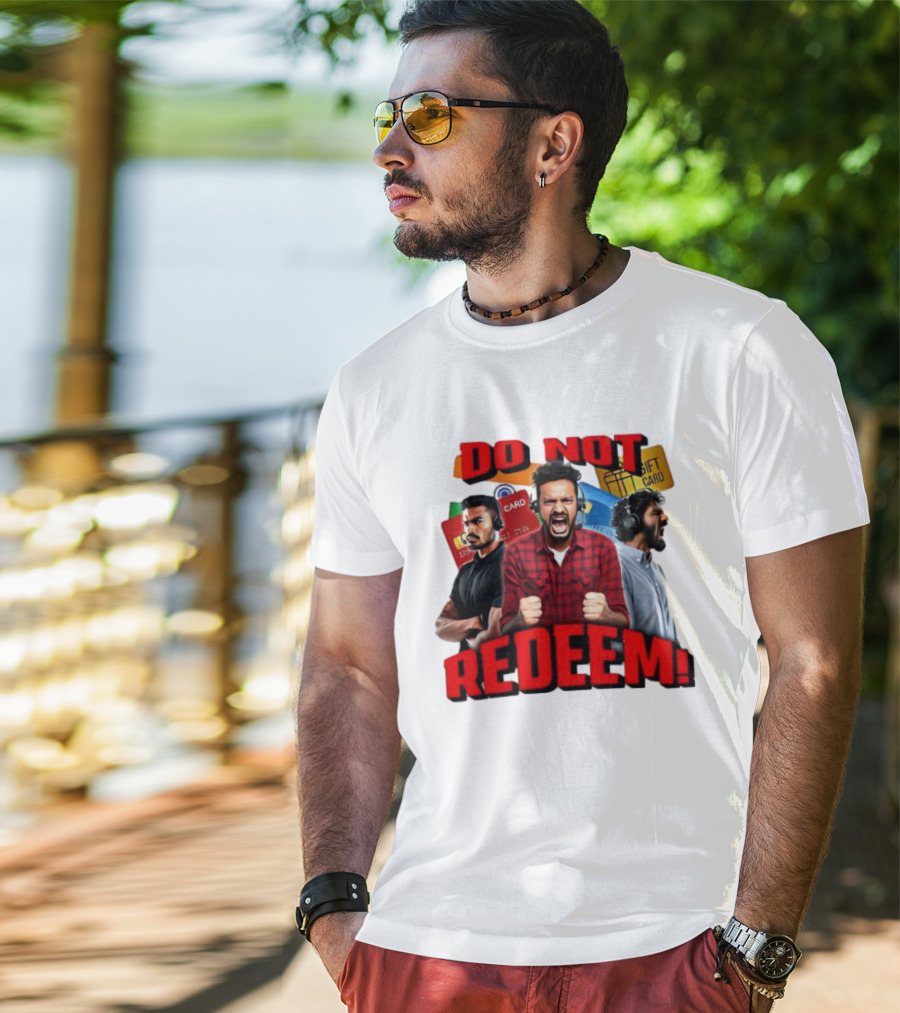 Do Not Redeem Angry Gamer Headphones Credit Gift Cards T-Shirt