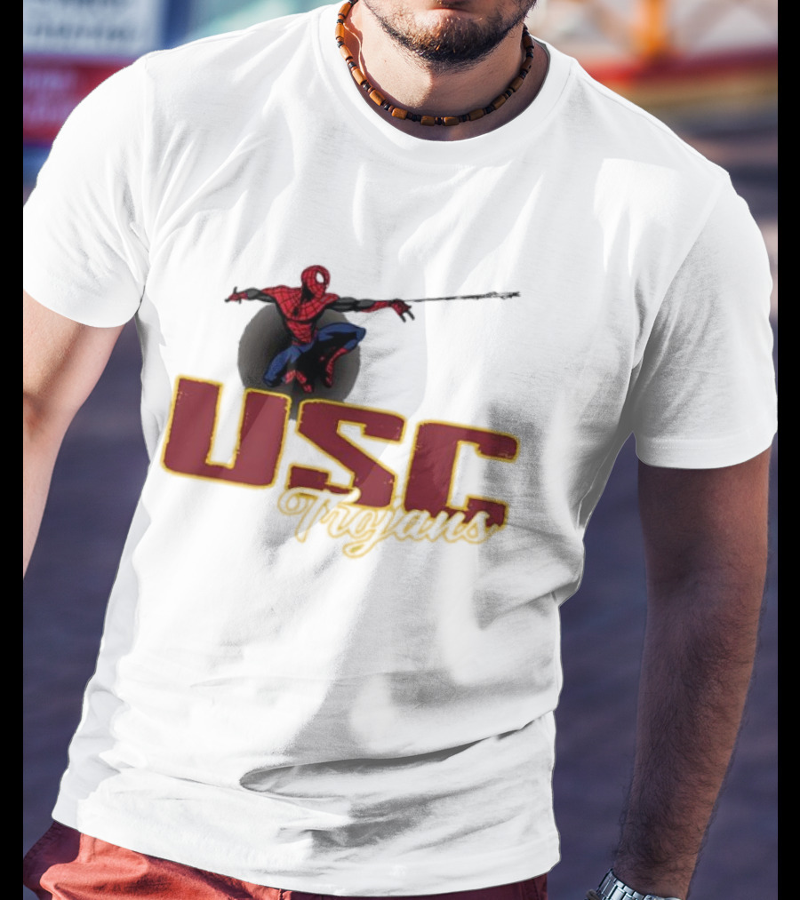 USC Trojans Marvel Spider Man Collaboration T-Shirt