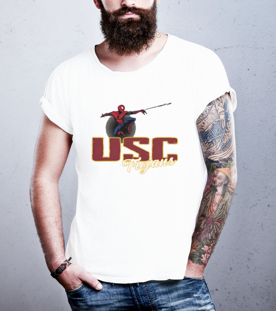 USC Trojans Marvel Spider Man Collaboration T-Shirt