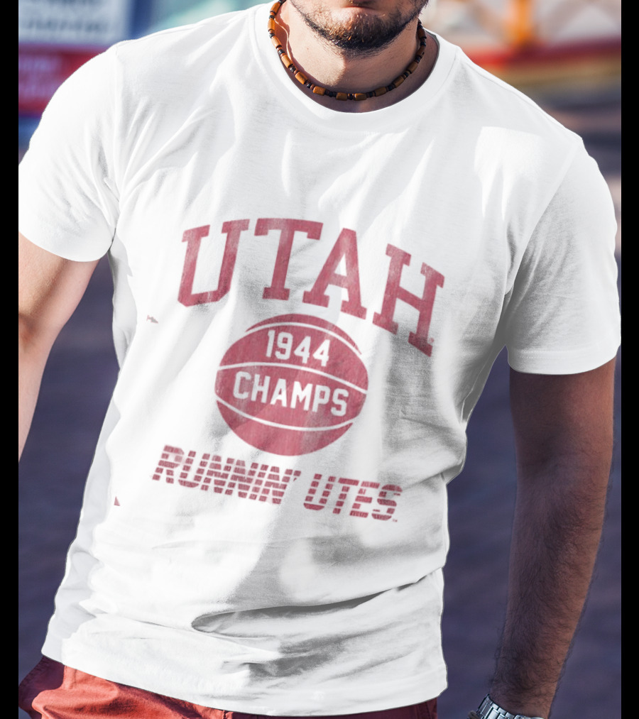 Utah 1944 Champs Runnin' Utes Victory Celebration T-Shirt