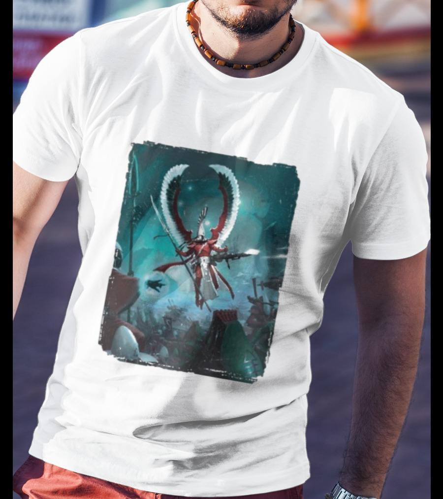 Warhammer 40 000 Aeldari Avatar Epic Battle Wings Fantasy Science Fiction T-Shirt