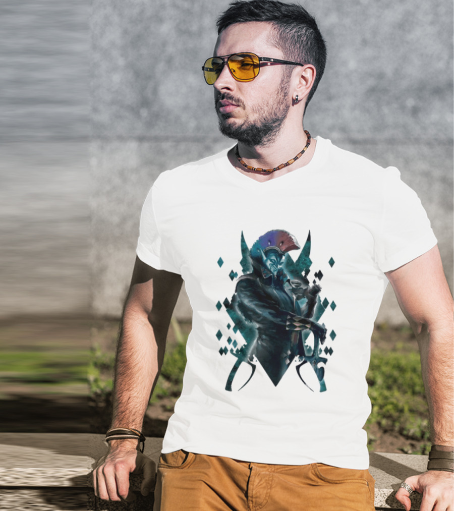 Warhammer 40 000 Aeldari Harlequin Character Iconic Fantasy Gaming T-Shirt
