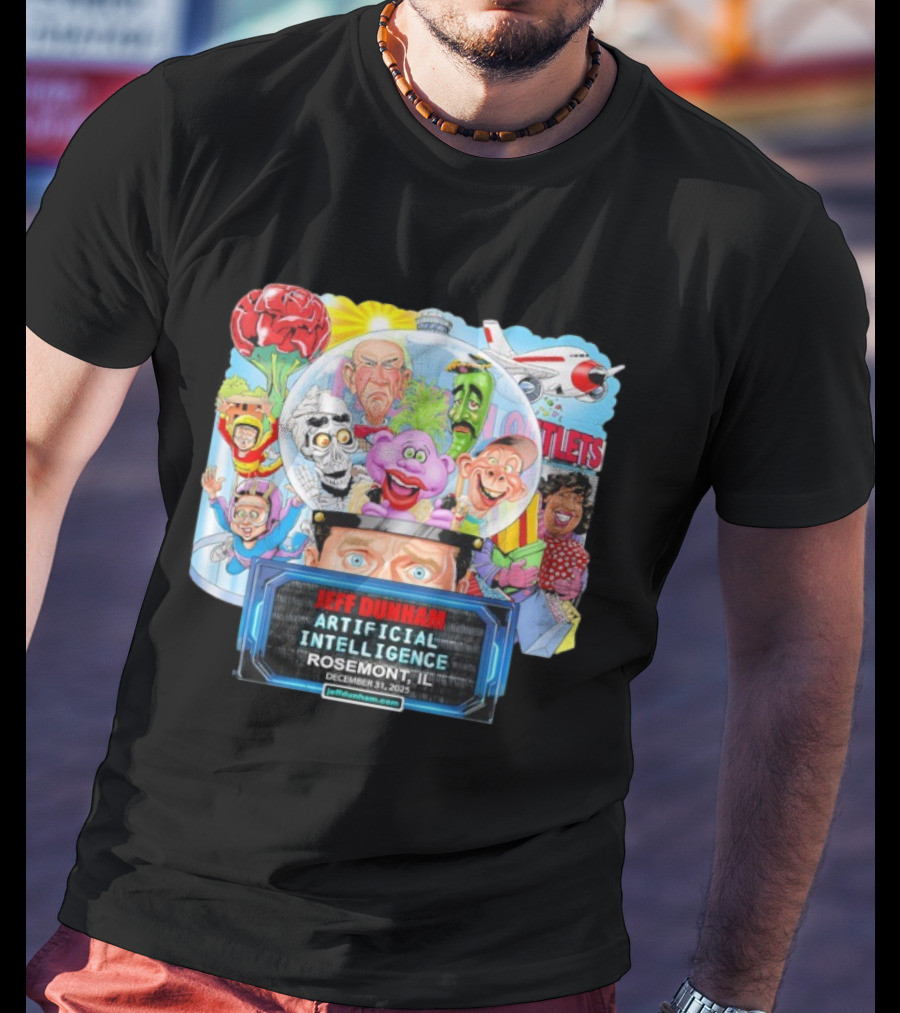 Jeff Dunham Artificial Intelligence Tour Rosemont IL December 31 2025 T-Shirt