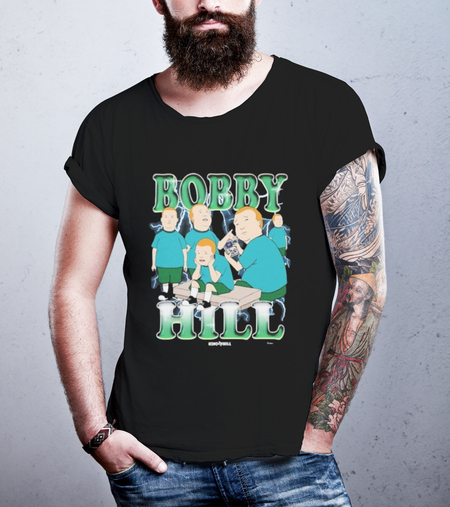 Bobby Hill King Of The Hill Heartthrob Character Montage T-Shirt