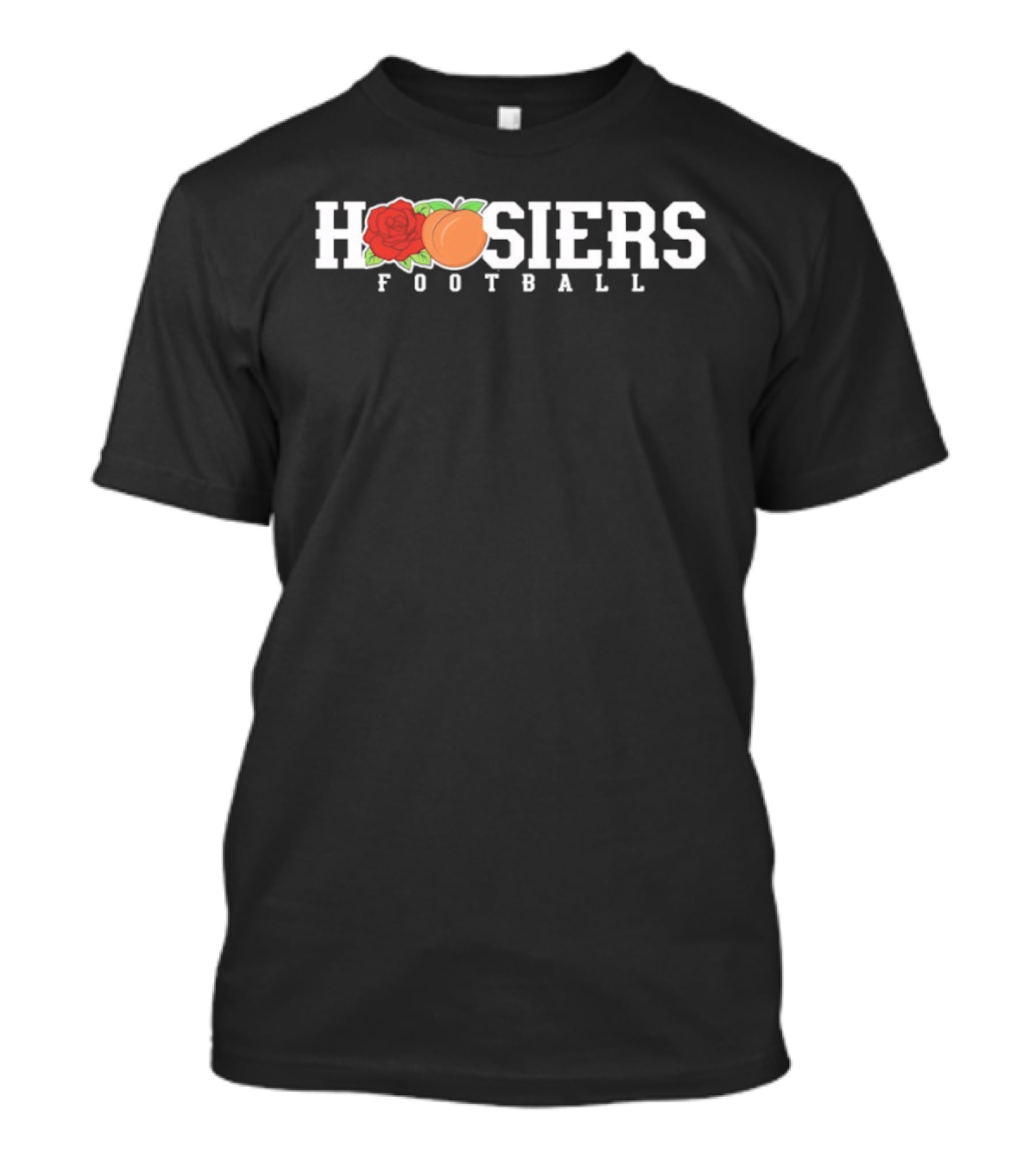 Indiana Hoosiers Football Peach Themed College Sports Merchandise T-Shirt