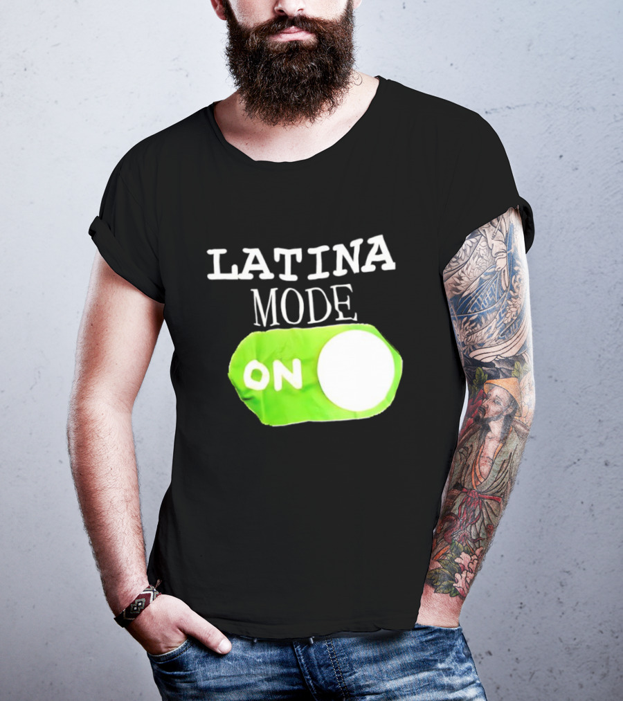 Latina Mode On Switch Green Circle T-Shirt