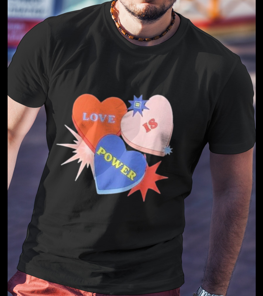 Love Is Power Heart Shapes Human Rights Campaign T-Shirt