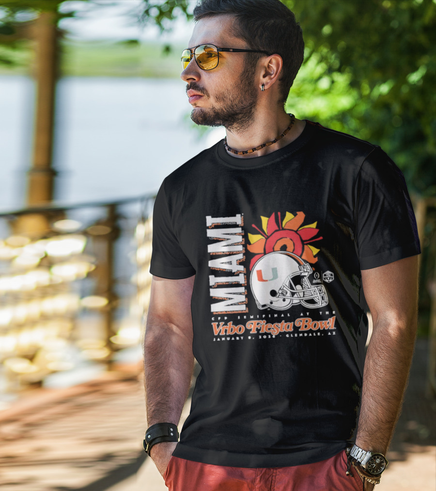 Miami 2026 CFP Semifinal Vrbo Fiesta Bowl January 1 Glendale Arizona T-Shirt