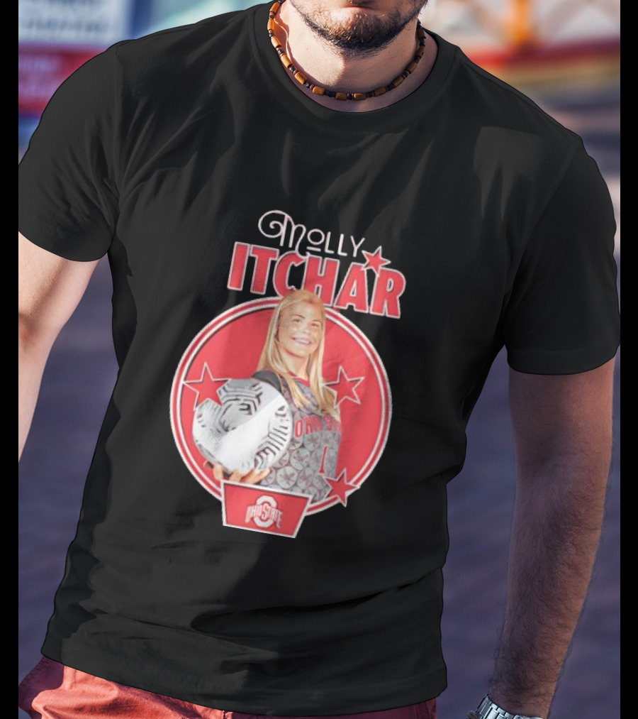 Molly Pritchard Ohio State Soccer Star With Ball And Stars T-Shirt