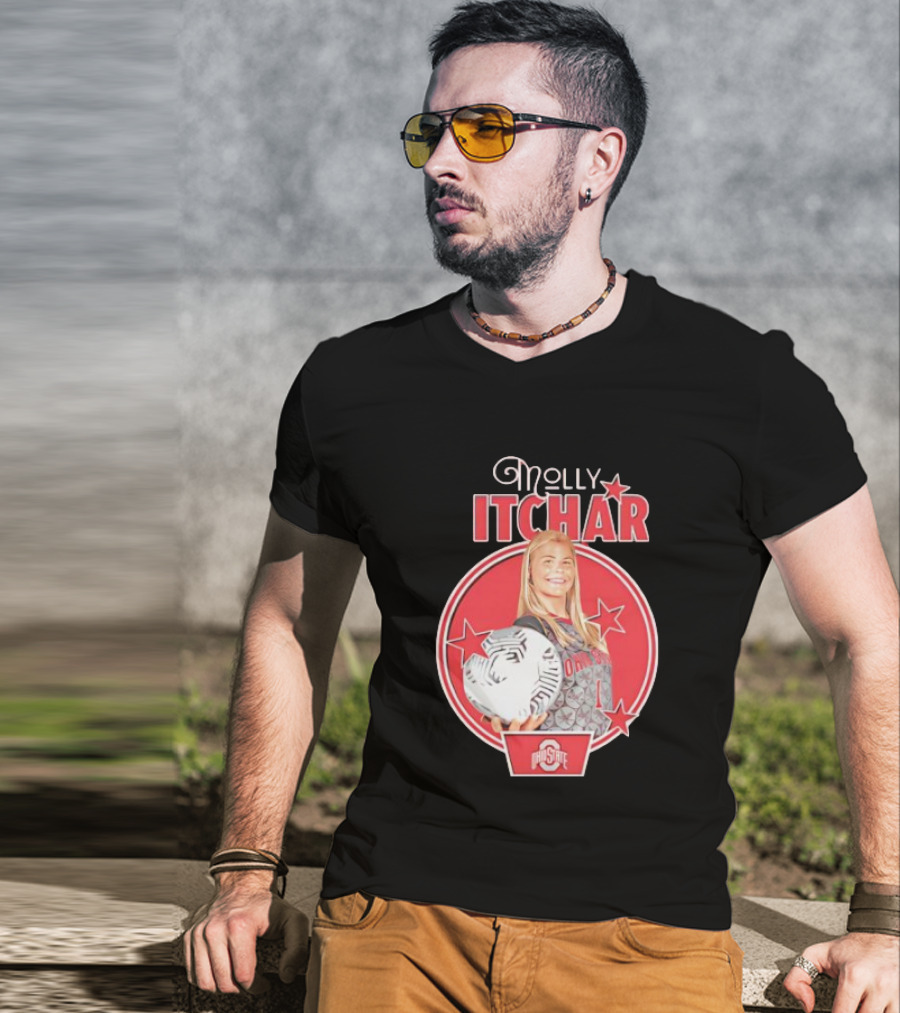Molly Pritchard Ohio State Soccer Star With Ball And Stars T-Shirt