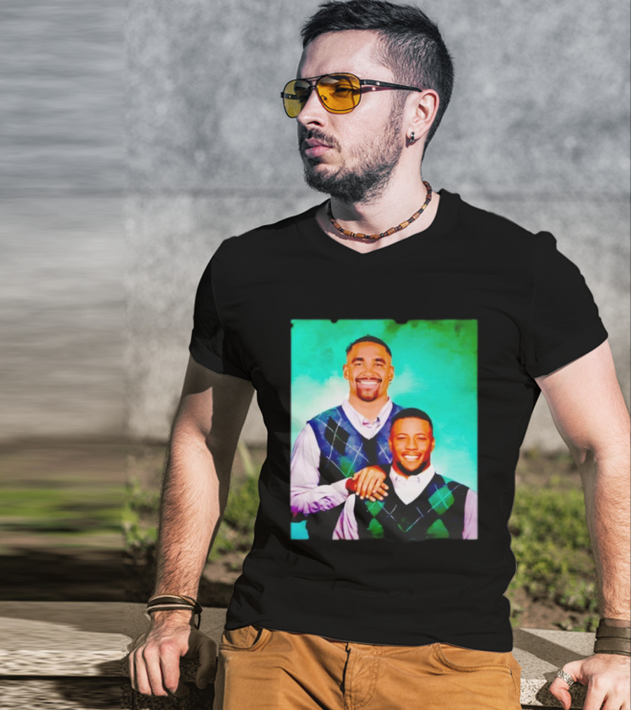 Saquon Barkley Philly Step Brothers Sweater Duo T-Shirt