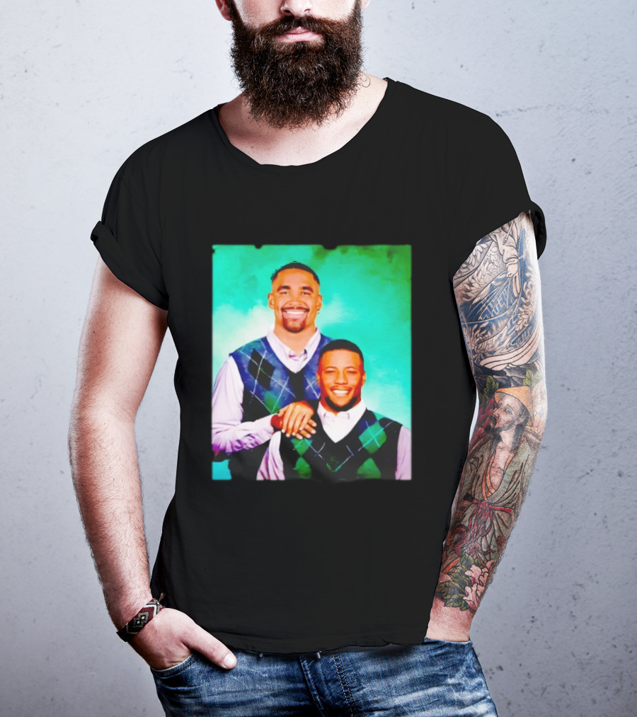 Saquon Barkley Philly Step Brothers Sweater Duo T-Shirt