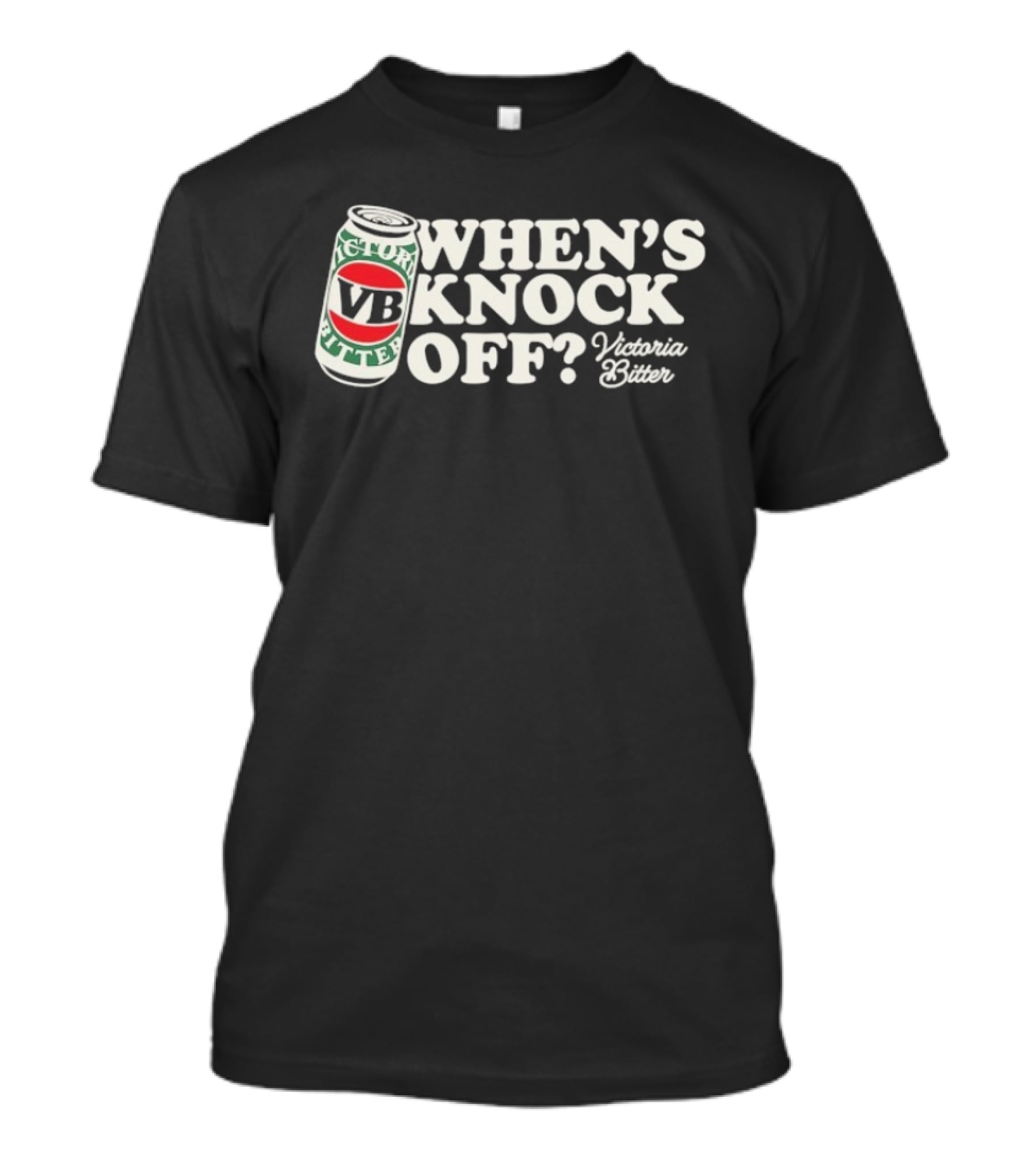 Victor Bravo Bitter When's Knock Off Victoria Bitter Can T-Shirt