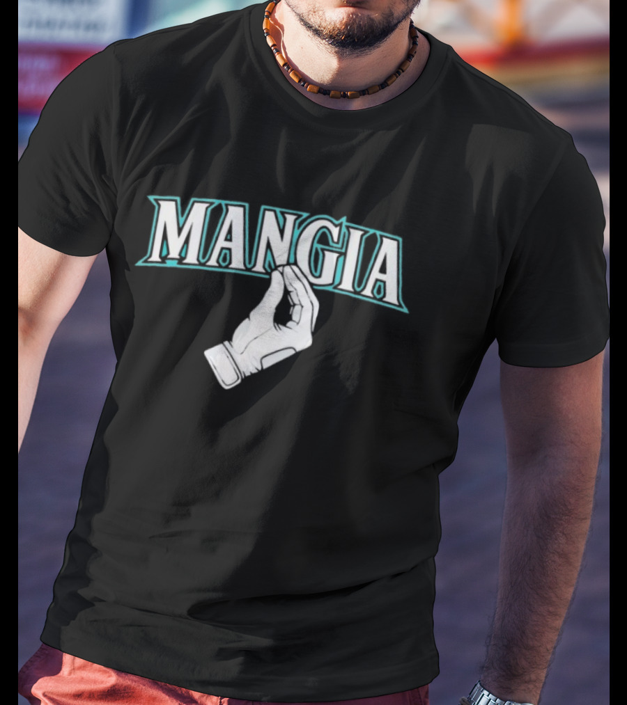 Mangia Seattle Italian Hand Gesture T-Shirt