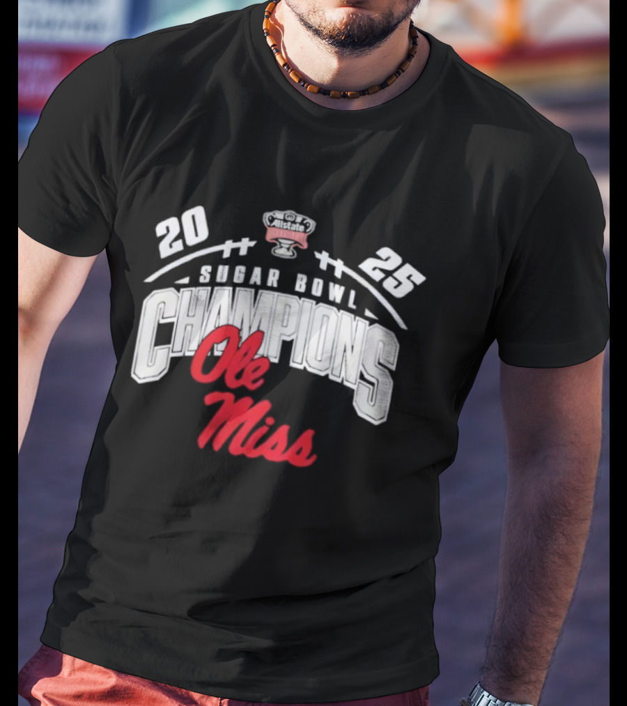 Ole Miss Rebels 2025 Sugar Bowl Champions T-Shirt