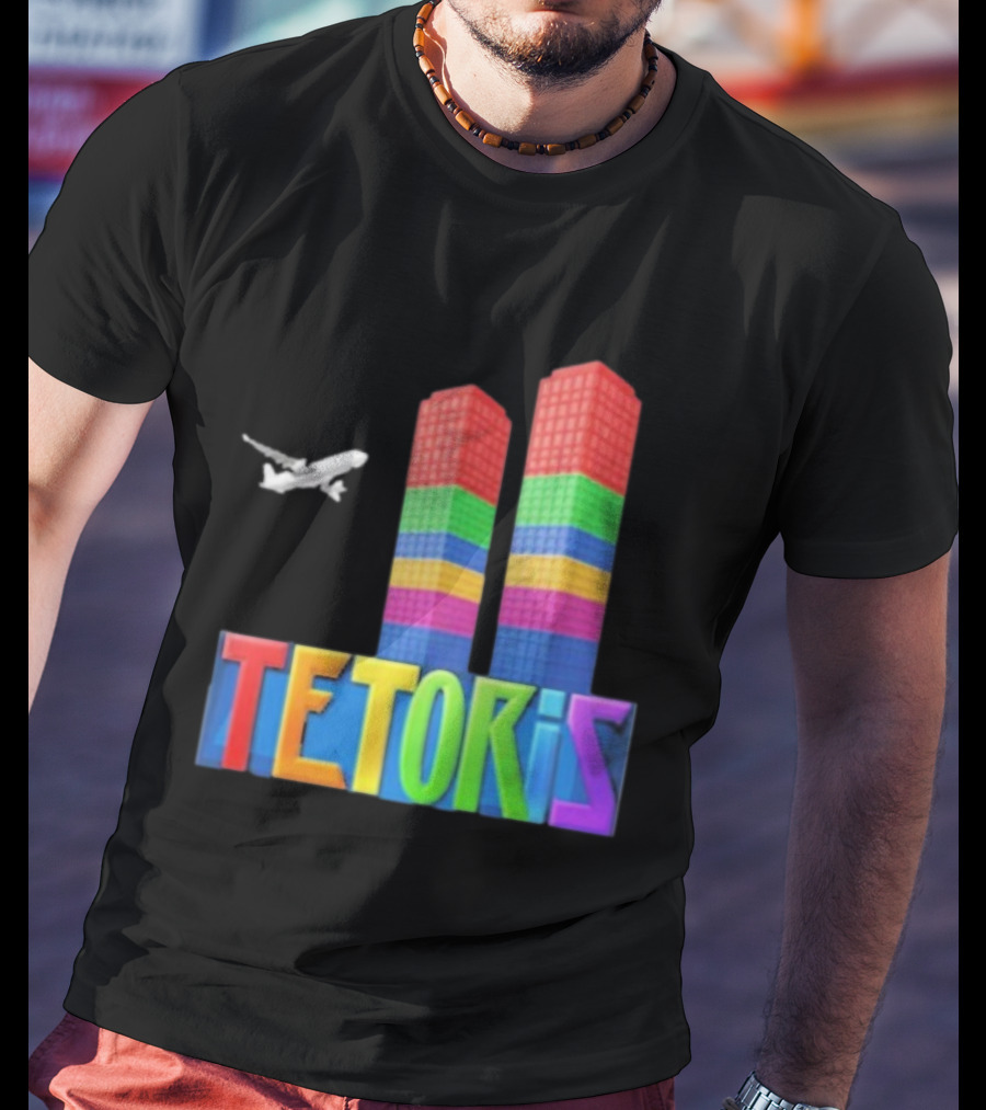 Tetoris Block Towers And Plane T-Shirt