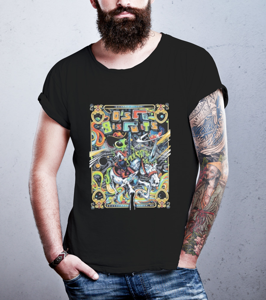 The Disco Biscuits Alien Cowboy Boston December 31 2025 Road Runner Event Night 2 T-Shirt