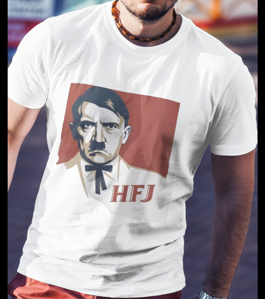 Adolf Hitler HFJ KFC Parody Logo T-Shirt