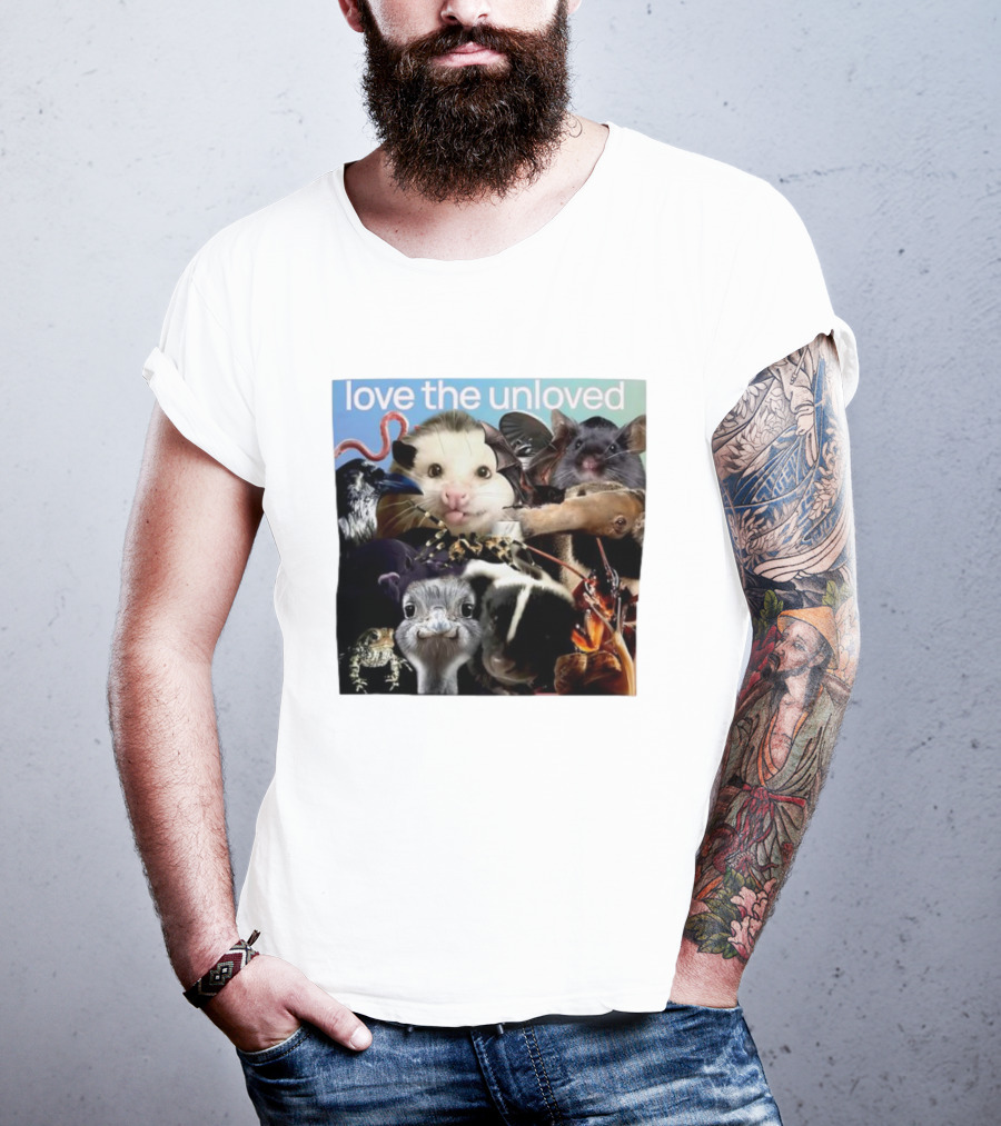 Love The Unloved Animal Collage T-Shirt