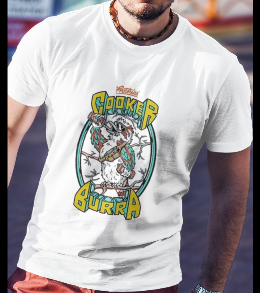 Frothies Kookaburra Beer Parody Cooker Burra T-Shirt