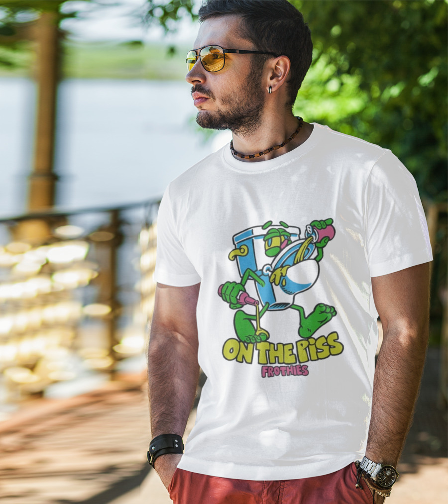 Frothies On The Piss Cartoon Style Beer Character Fun Party T-Shirt