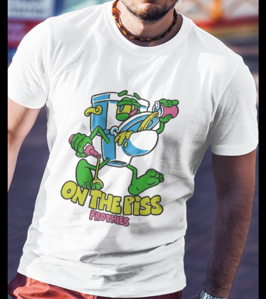 Frothies On The Piss Cartoon Style Beer Character Fun Party T-Shirt