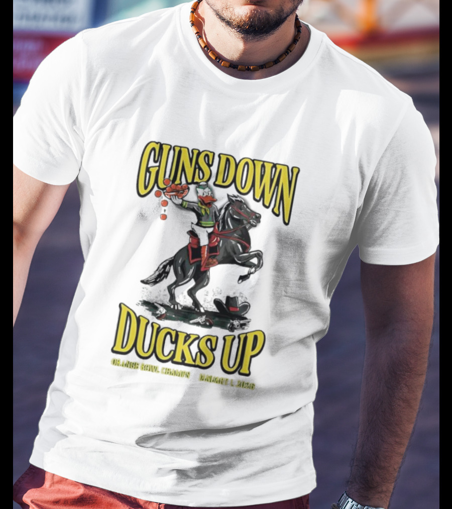 Guns Down Ducks Up Orange Bowl Champs January 1 2026 T-Shirt