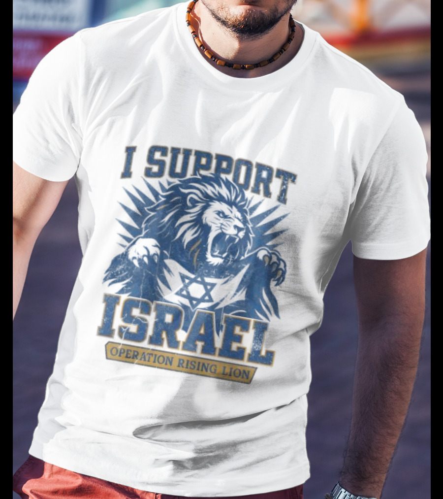I Support Israel Operation Rising Lion Lionhead T-Shirt