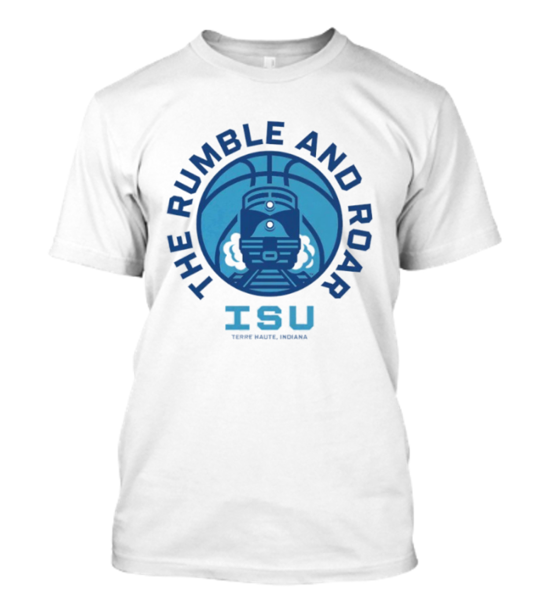 Rumble And Roar ISU Terre Haute Indiana Basketball Train T-Shirt