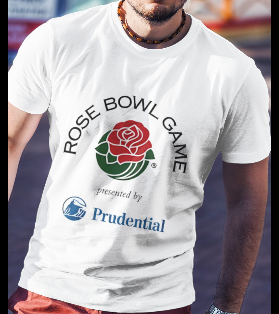 Rose Bowl Game Presented By Prudential Red Rose T-Shirt