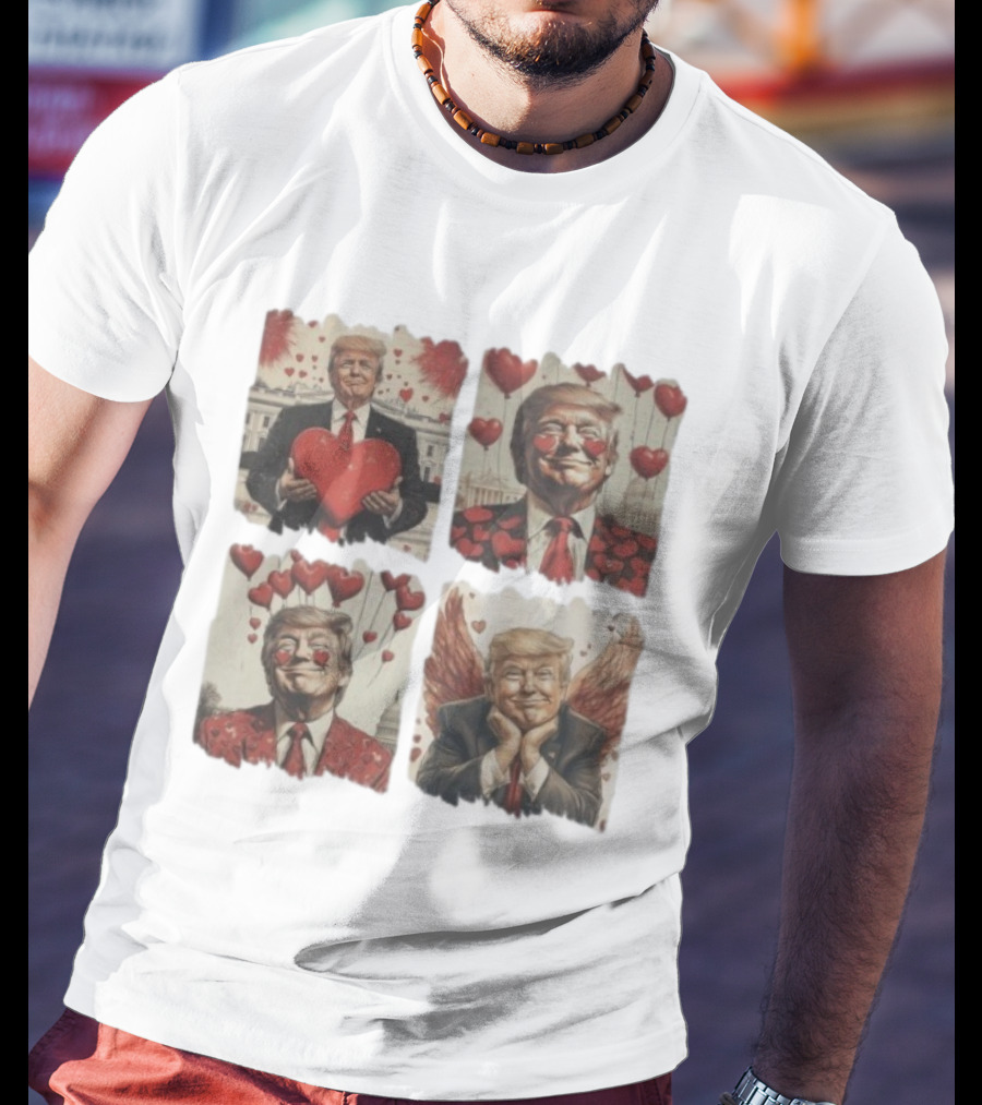 Trump 4 Square Valentine T-Shirt