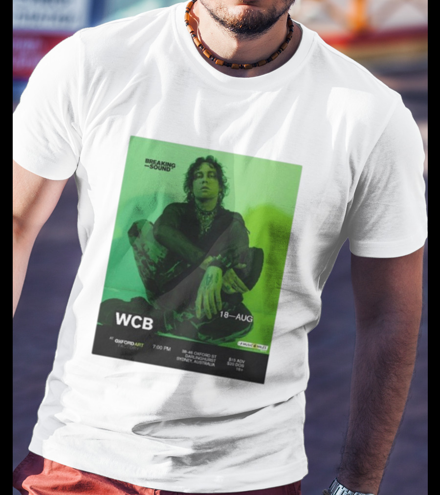 WCB At Breaking Sound Oxford Art Factory Sydney August 18 Event T-Shirt