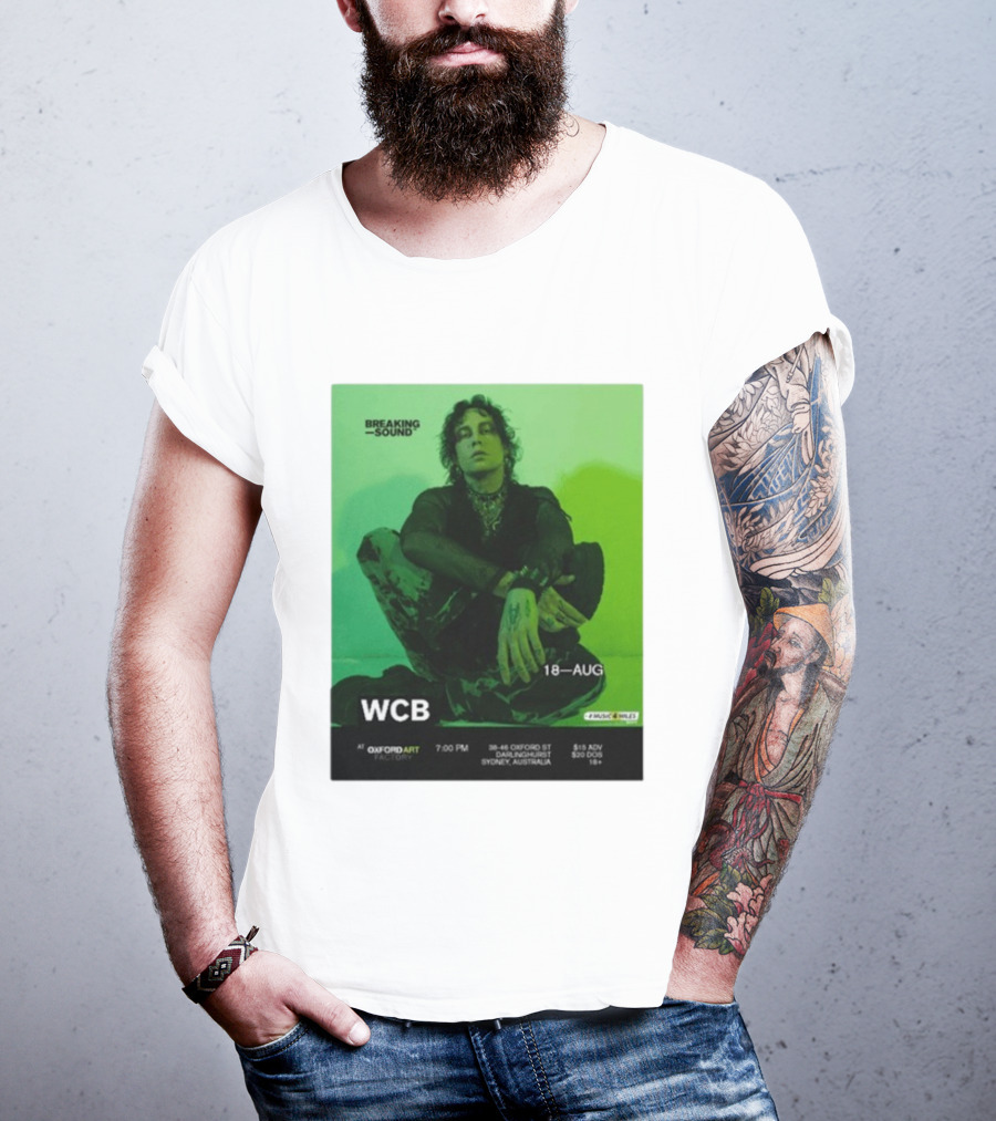 WCB At Breaking Sound Oxford Art Factory Sydney August 18 Event T-Shirt